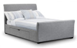 Capri Light Grey Bed Frame with 2 Drawers