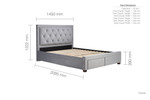 Woodbury Bed with Storage Drawers