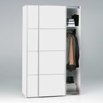 Verona White Sliding Wardrobe (120cm)