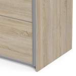 Verona Oak Effect Sliding Wardrobe (120cm)