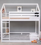 Playhouse Bunk Bed in White