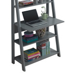 Riva Dark Grey Tall Ladder Desk