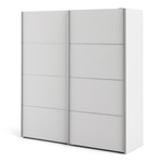 Verona 180cm Sliding Wardrobe with 2 Shelves in White