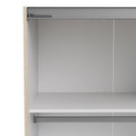 Verona 180cm Sliding Wardrobe with 2 Shelves in Mixed Oak Effect & White