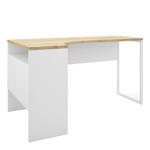 Function White and Oak Plus Corner Desk with 2 Drawers 