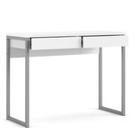 Function White Plus Desk with 2 Drawers