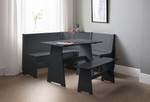 Newport Corner Dining Set in Anthracite