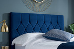 Loxley Blue Fabric Ottoman Bed