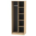 Hong Kong Nebraska Oak Open Shelf Wardrobe