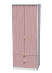 Diamond Kobe Pink 2 Door 2 Drawer Wardrobe