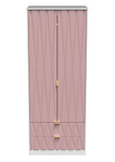 Diamond Kobe Pink 2 Door 2 Drawer Wardrobe