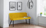 Luxe Mustard High Back Bench