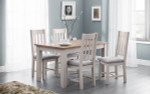 Richmond Pair of Elephant Grey Dining Chairs