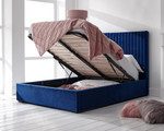 Milazzo Royal Blue Ottoman Bed Frame