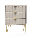 Cube Kashmir 4 Drawer Bed Box with Gold Hairpin Legs Welcome Furniture