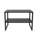 Diego Black Lamp Table with Black Frame Legs