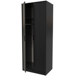 Diego Black 2 Door Wardrobe with Black Fittings