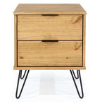 Augusta Pine 2 Drawer Bedside Chest