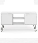 Augusta White 2 Door TV Unit