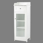 Alaska White Glass Fronted Cabinet