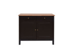 Copenhagen Sideboard 2 Doors & 2 Drawers Black Frame-Oiled Wood