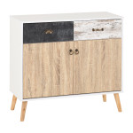 Nordic White 2 Door 2 Drawer Sideboard