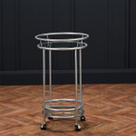 Collins Silver Effect Drinks Trolley