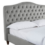 Sorrento Grey Velvet Bed Frame