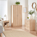 Panama Oak 3 Piece Bedroom Set