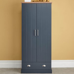 Kendal Slate Blue 2 Door 1 Drawer Wardrobe