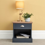 Kendal Slate Blue 1 Drawer Bedside Table