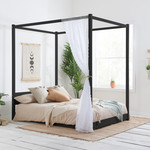 Darwin Black Four Poster Bed Frame