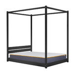 Darwin Black Four Poster Bed Frame