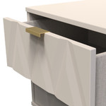 Diamond Kashmir 2 Drawer Bedside Cabinet with Hairpin Legs
