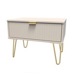 Linear Kashmir 1 Drawer Midi Chest with Gold Hairpin Legs