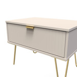 Linear Kashmir 1 Drawer Midi Chest with Gold Hairpin Legs
