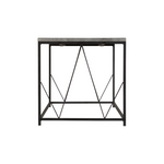 Athens Rectangular Concrete and Black Coffee Table