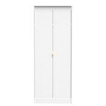 Linear White 2 Door Wardrobe