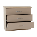 Nevada Oyster and Oak 3 Drawer Chest