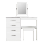 Nevada White Dressing Table Set