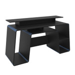 Onyx Black and Blue Gaming Computer Desk