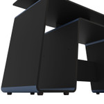 Onyx Black and Blue Gaming Computer Desk