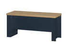 Highgate Navy Blue Dining Table & Bench Set