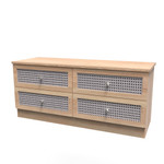 Rattan Bardolino 4 Drawer Bed Box