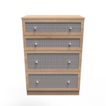 Rattan Bardolino 4 Drawer Deep Chest