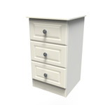 Pembroke Cream 3 Drawer Bedside Cabinet