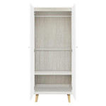 Dixie Dusty Grey and White 2 Door Wardrobe