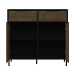 Madrid Black and Acacia Effect Sideboard