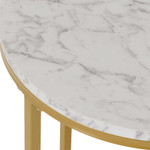 Dallas Gold and Marble Side Table