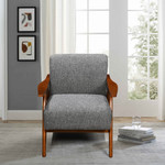 Kendra Grey Fabric Accent Chair